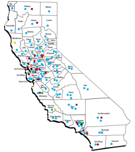 Advisory Members by location and type